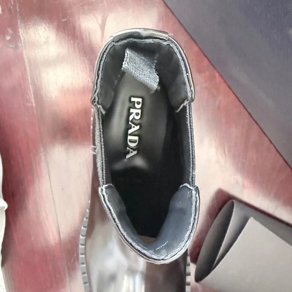 Prada spazzolato leather
